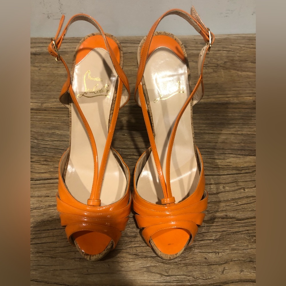 Christian Louboutin Orange Heels